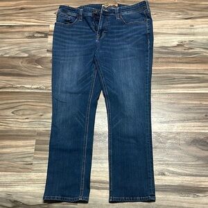 Seven7 Men's Medium Wash Blue Slim Straight Fit Cotton Stretch Denim Jeans 36x30